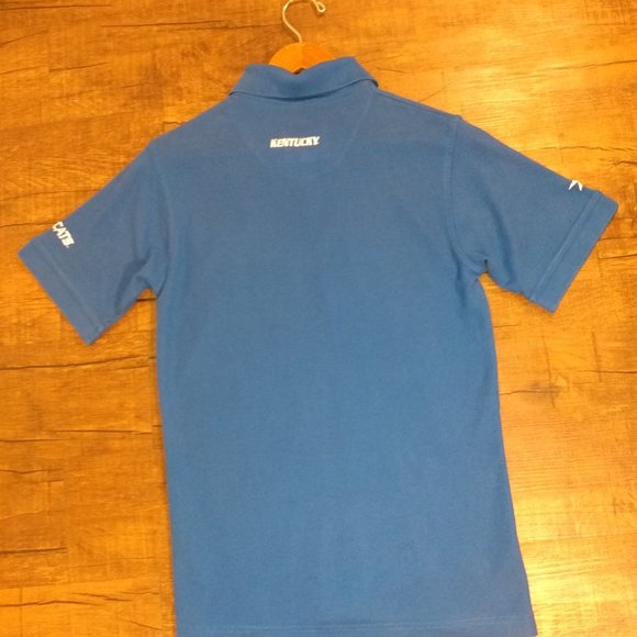 Kentucky Wildcats Embroidered Sport Polo Shirt Royal Blue | Men's Small - Picture 2 of 6